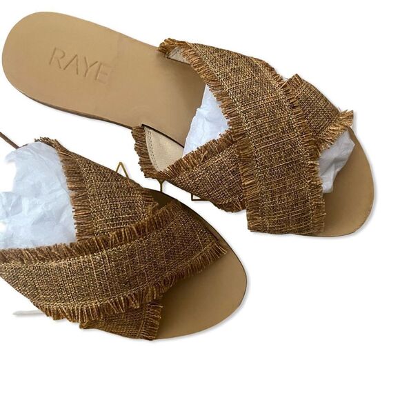 Raye Couer Sandals in Natural tan slides shoes Revolve Sz 7 - Picture 6 of 11